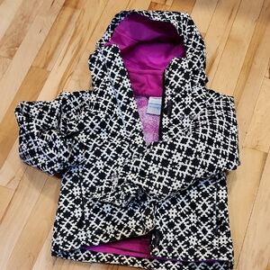 Columbia Black and White Patterned Jacket